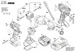 Bosch 3 601 JB8 000 Gdx 14,4 V-Li Impact Wrench 14.4 V / Eu Spare Parts